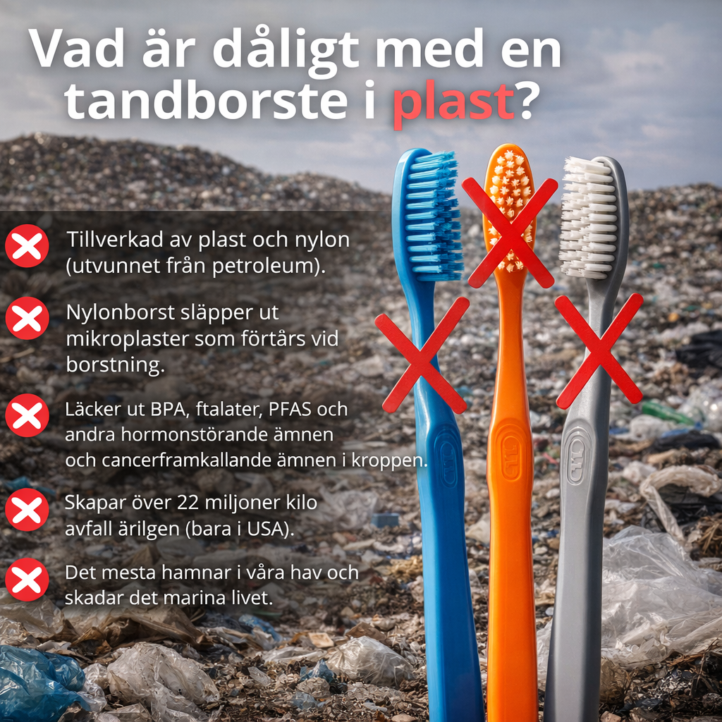 ORIS Naturlig Tandborste 5-pack